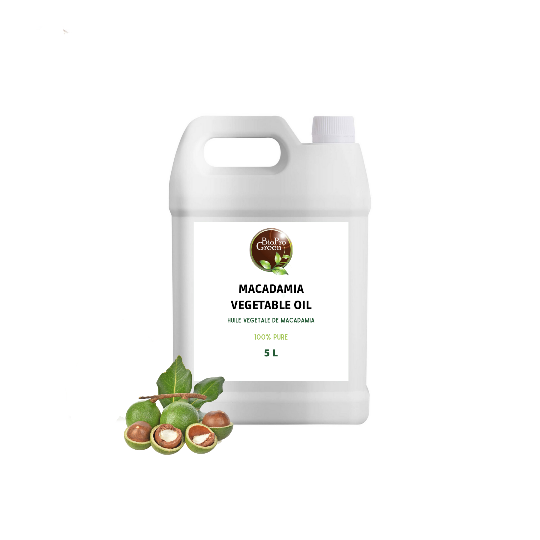 Découvrez notre huile de macadamia bio de qualité supérieure, disponible en gros chez Bioprogreen !